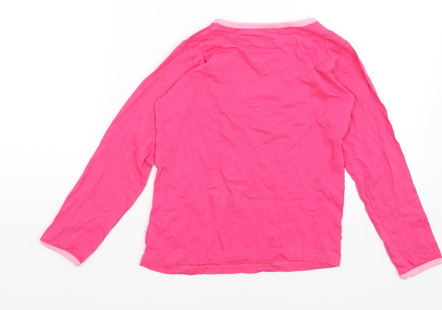 Calvi Girls Pink   Basic T-Shirt Size 7 Years  - Zebra