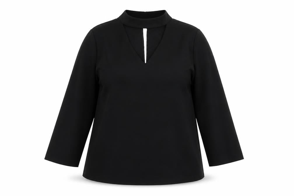 Papaya Womens Black   Basic Blouse Size 14