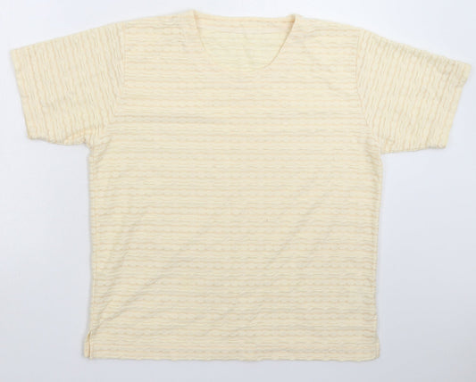Preworn Womens Yellow   Basic T-Shirt Size M