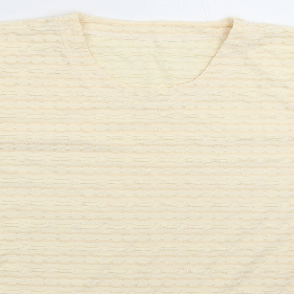 Preworn Womens Yellow   Basic T-Shirt Size M