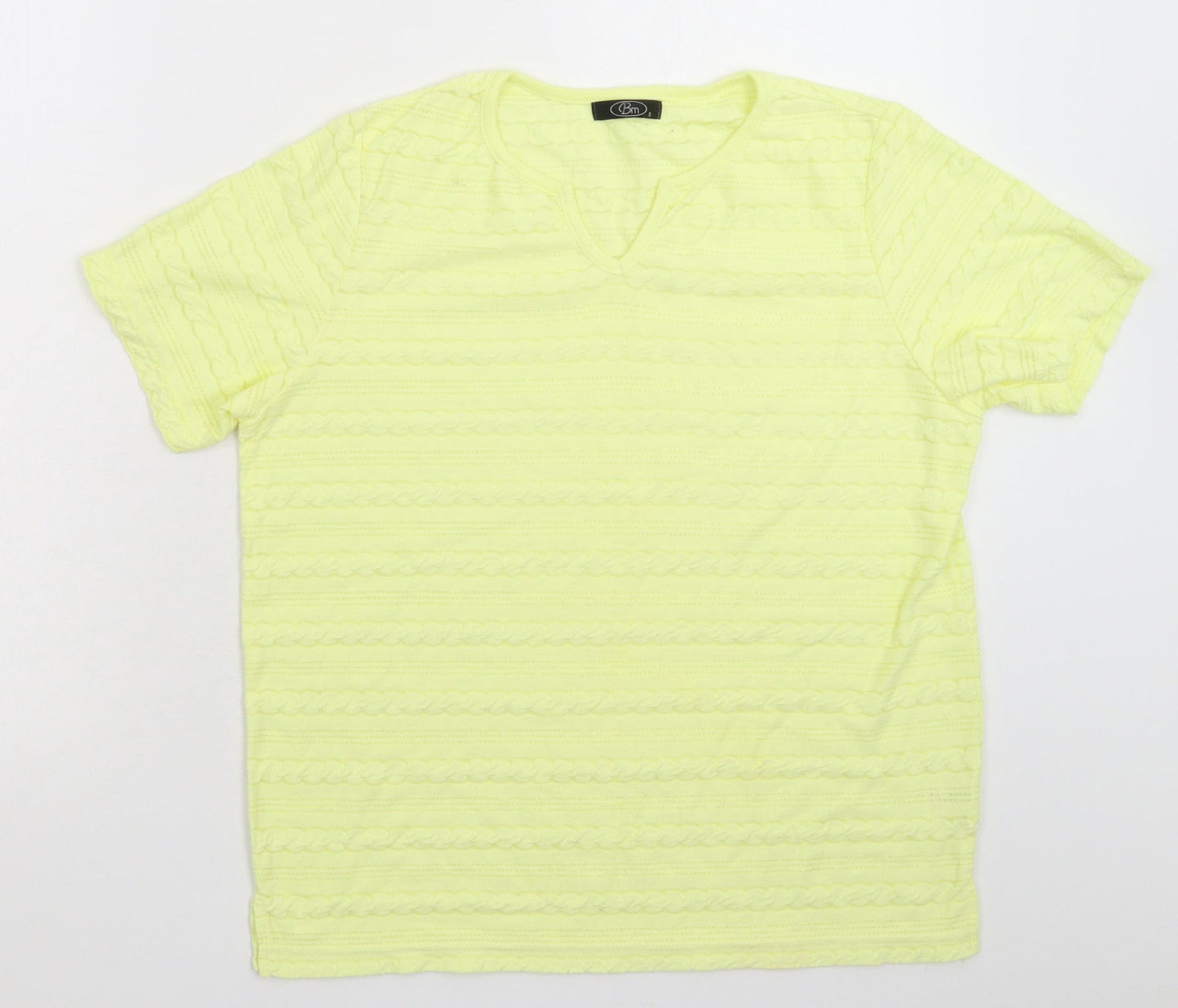 BM Womens Yellow   Basic T-Shirt Size S