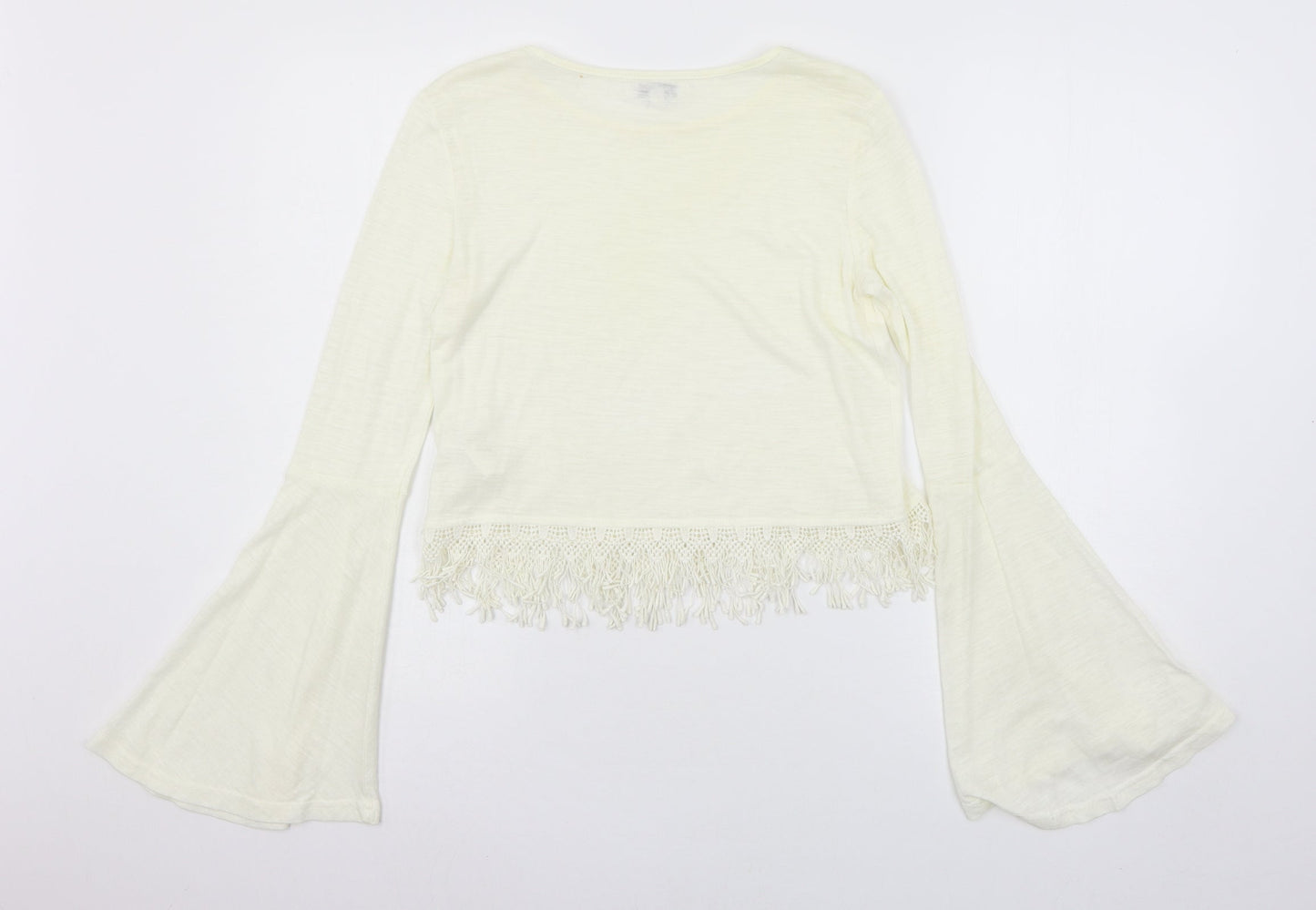 Glamourous Womens White  Jersey Basic T-Shirt Size 10