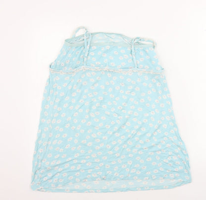 Marks & Spencer  Womens Blue Floral  Basic T-Shirt Size 16