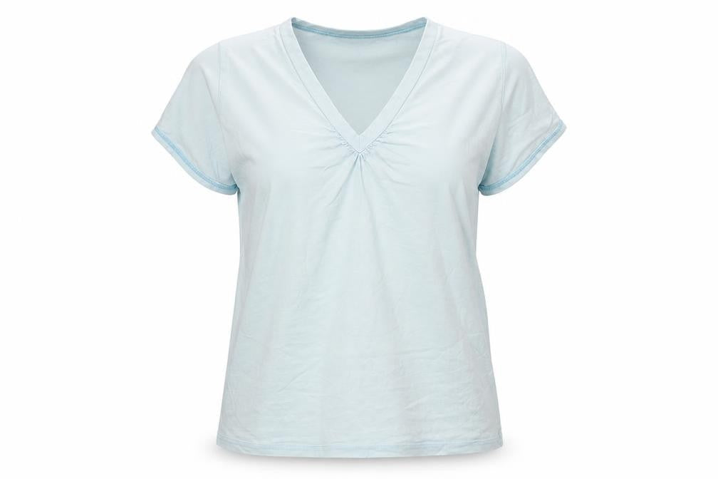 Bonmarché Womens Blue Basic T-Shirt Size L