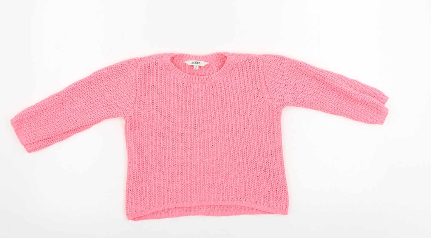 evie  Girls Pink   Pullover Jumper Size 5-6 Years