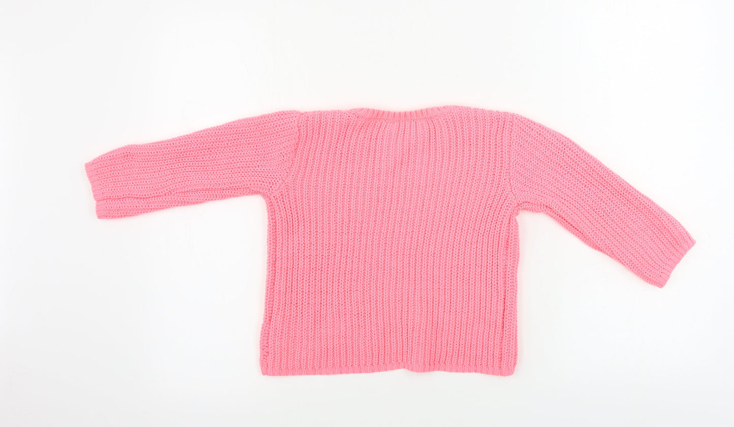 evie  Girls Pink   Pullover Jumper Size 5-6 Years