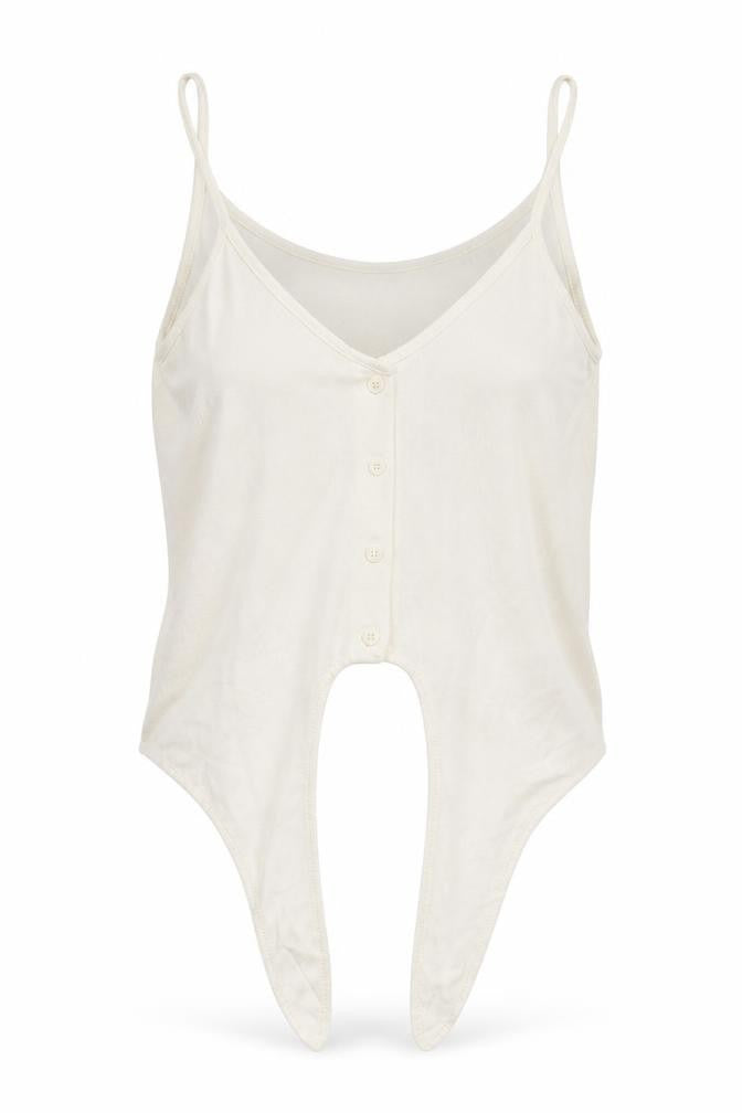 Topshop  Womens Ivory   Basic Tank Size 14