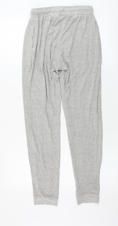 Back view of ASOS women’s grey sweatpants, size UK 8, 26-inch leg