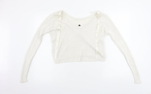 H&M  Womens Ivory   Pullover Jumper Size S