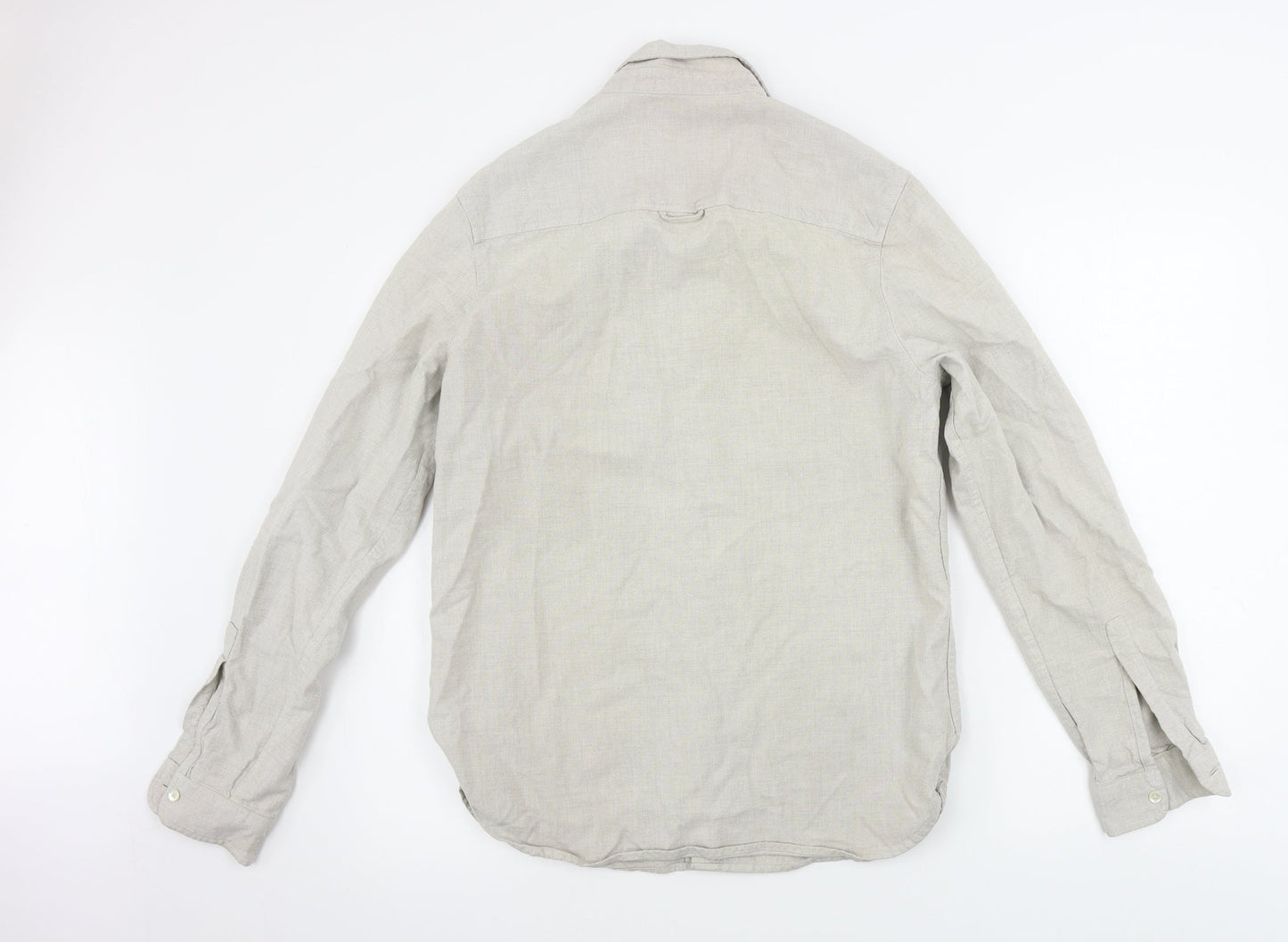 Topman  Mens Beige    Button-Up Size M