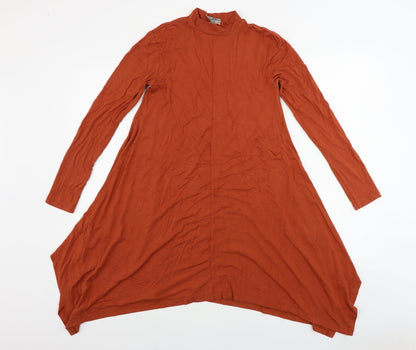 Additional front view of ASOS women’s brown a-line, size UK 8