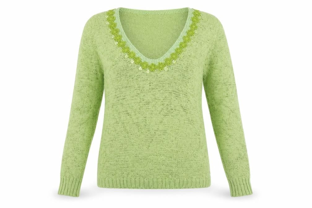 Tweeds Womens Green   Pullover Jumper Size M