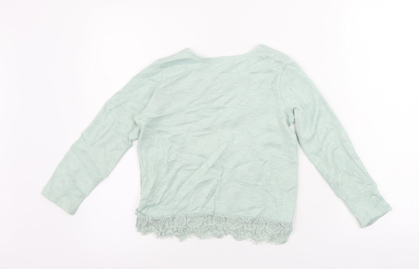 H&M Girls Gold   Pullover Jumper Size 7-8 Years