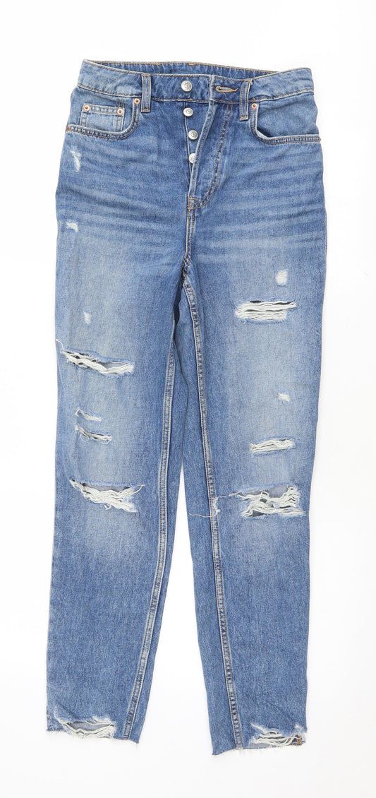 H&M Womens Blue   Straight Jeans Size 6 L27 in