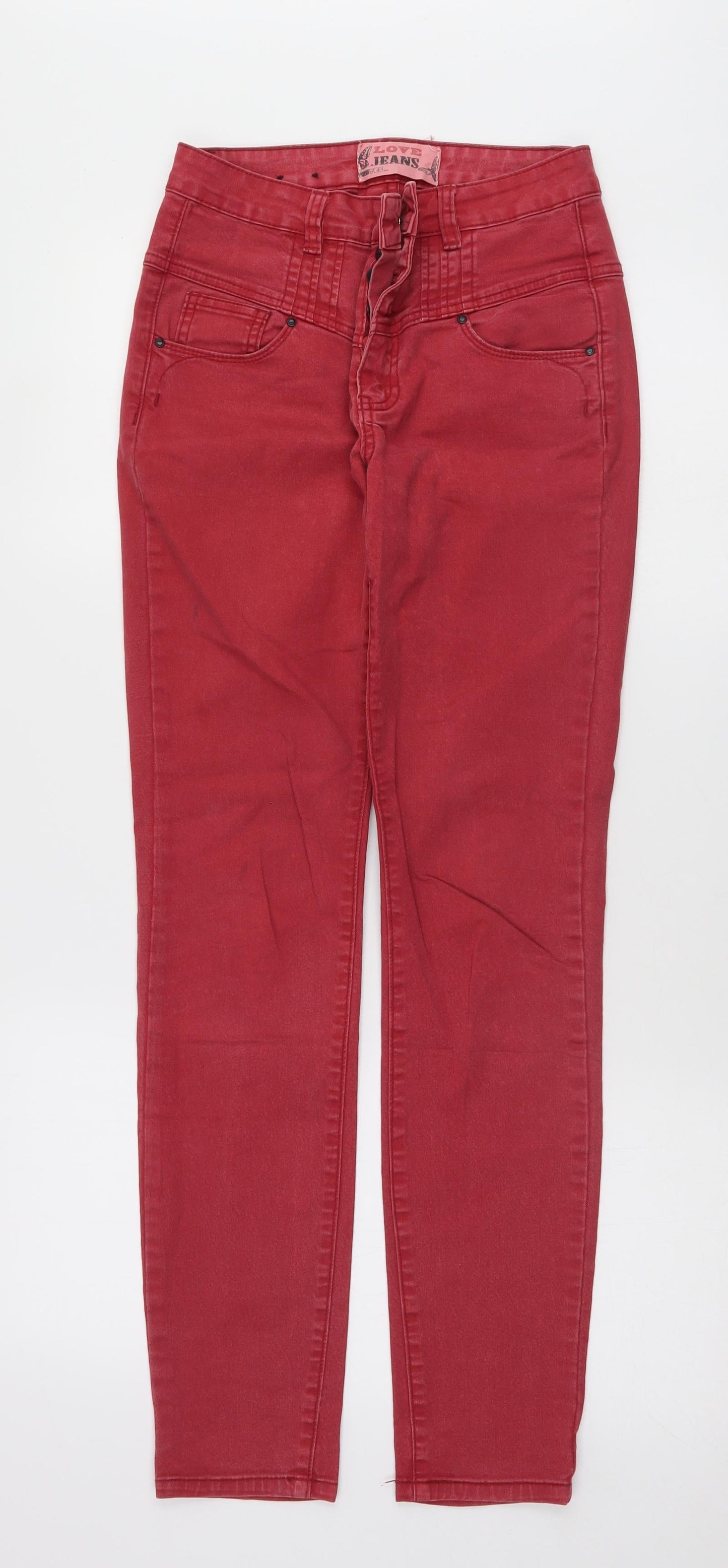 yes yes  Womens Red   Skinny Jeans Size 8 L29 in