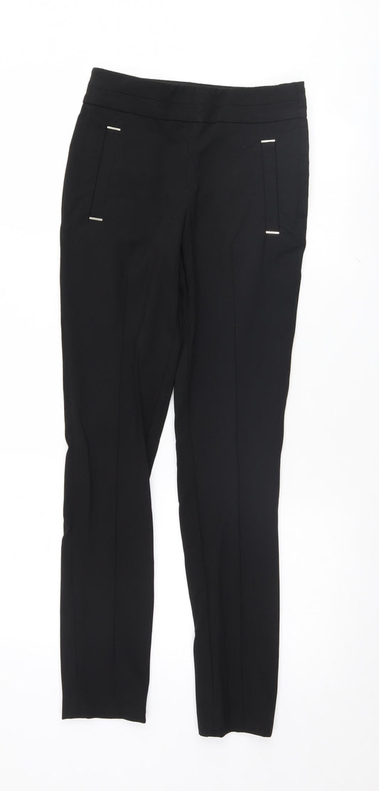 H&M Womens Black   Trousers  Size 4 L28 in
