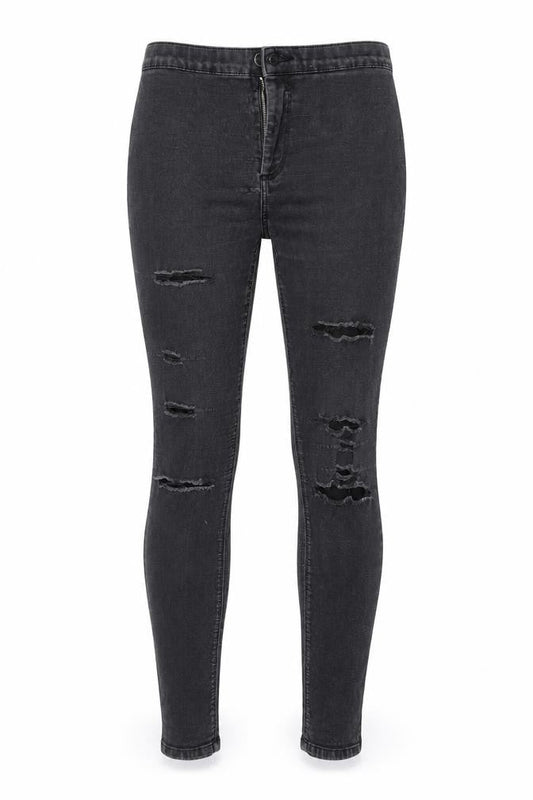 Topshop Womens Black   Skinny Jeans Size 34 L26 in