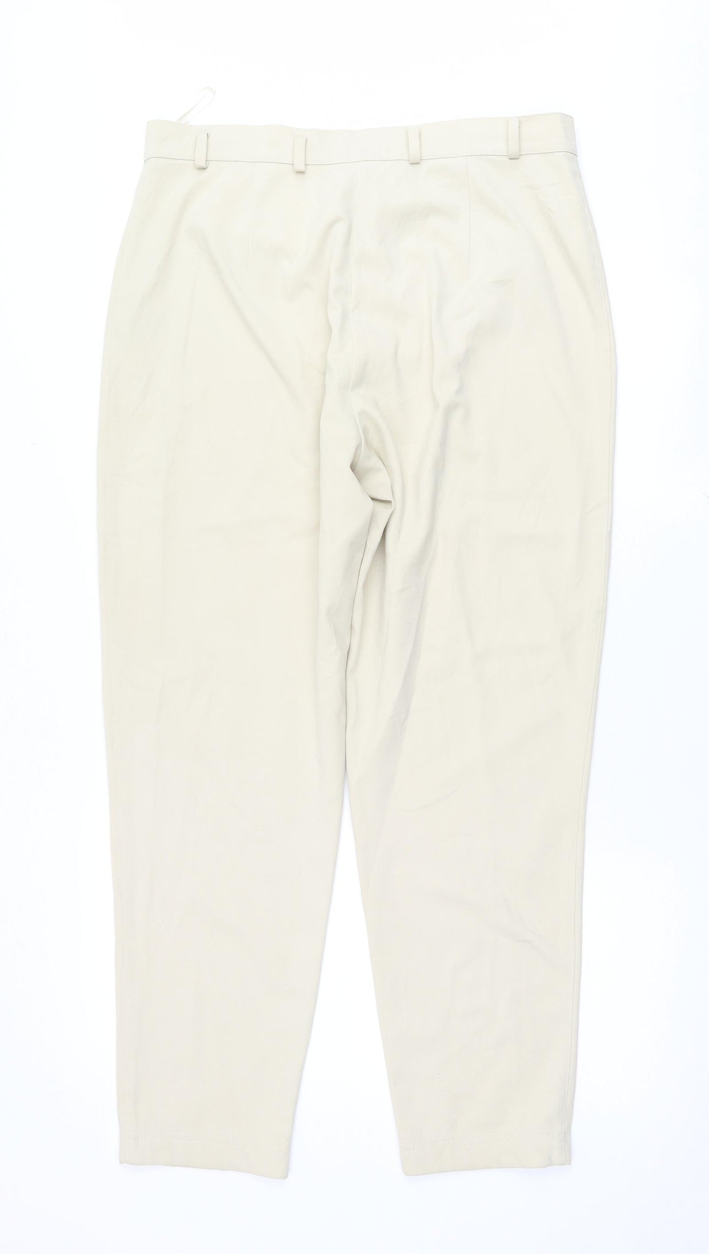 GINA LAURA Womens Beige   Trousers  Size 36 L29 in