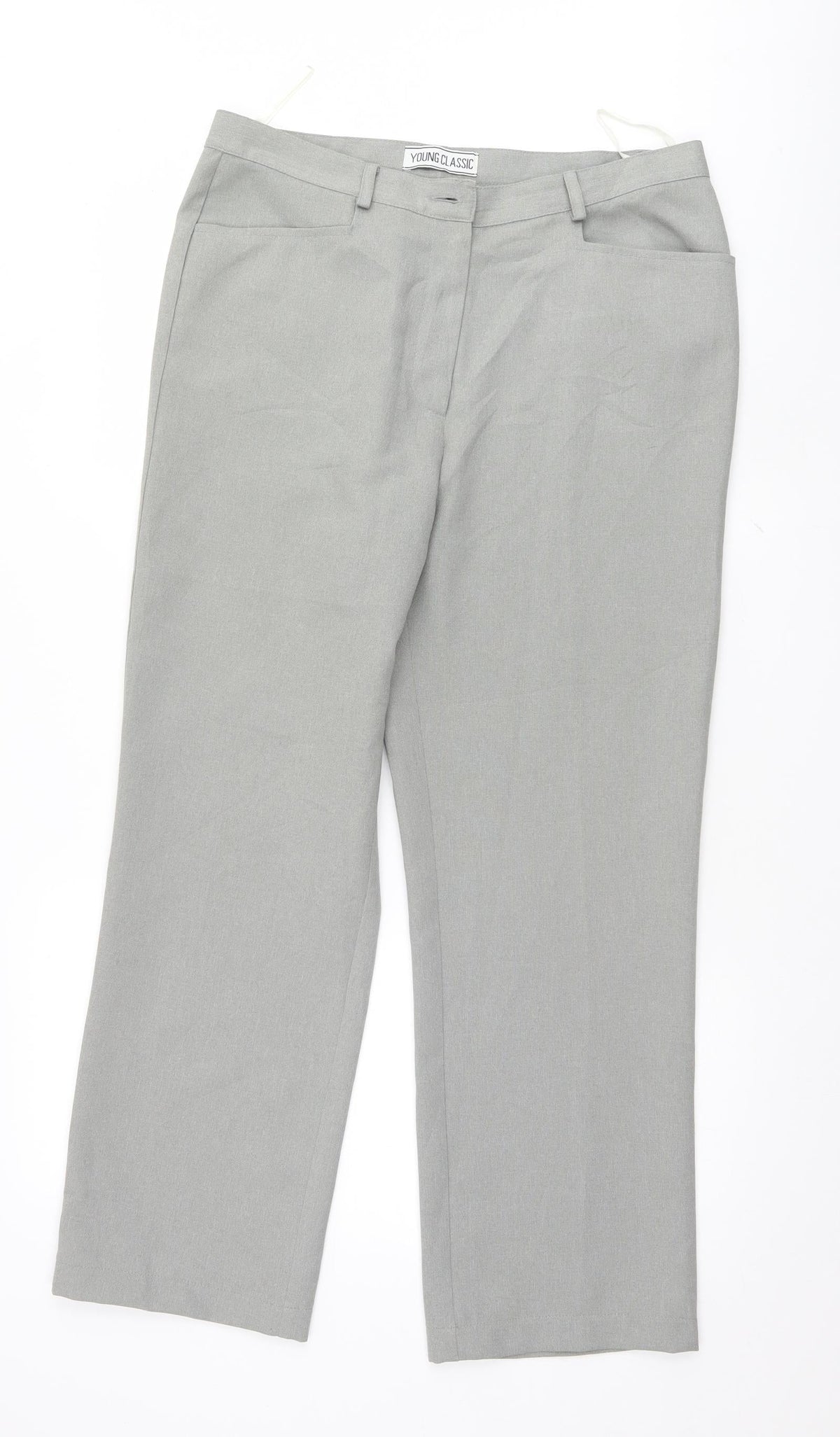 Young Classics Womens Grey   Trousers  Size 33 L26.5 in