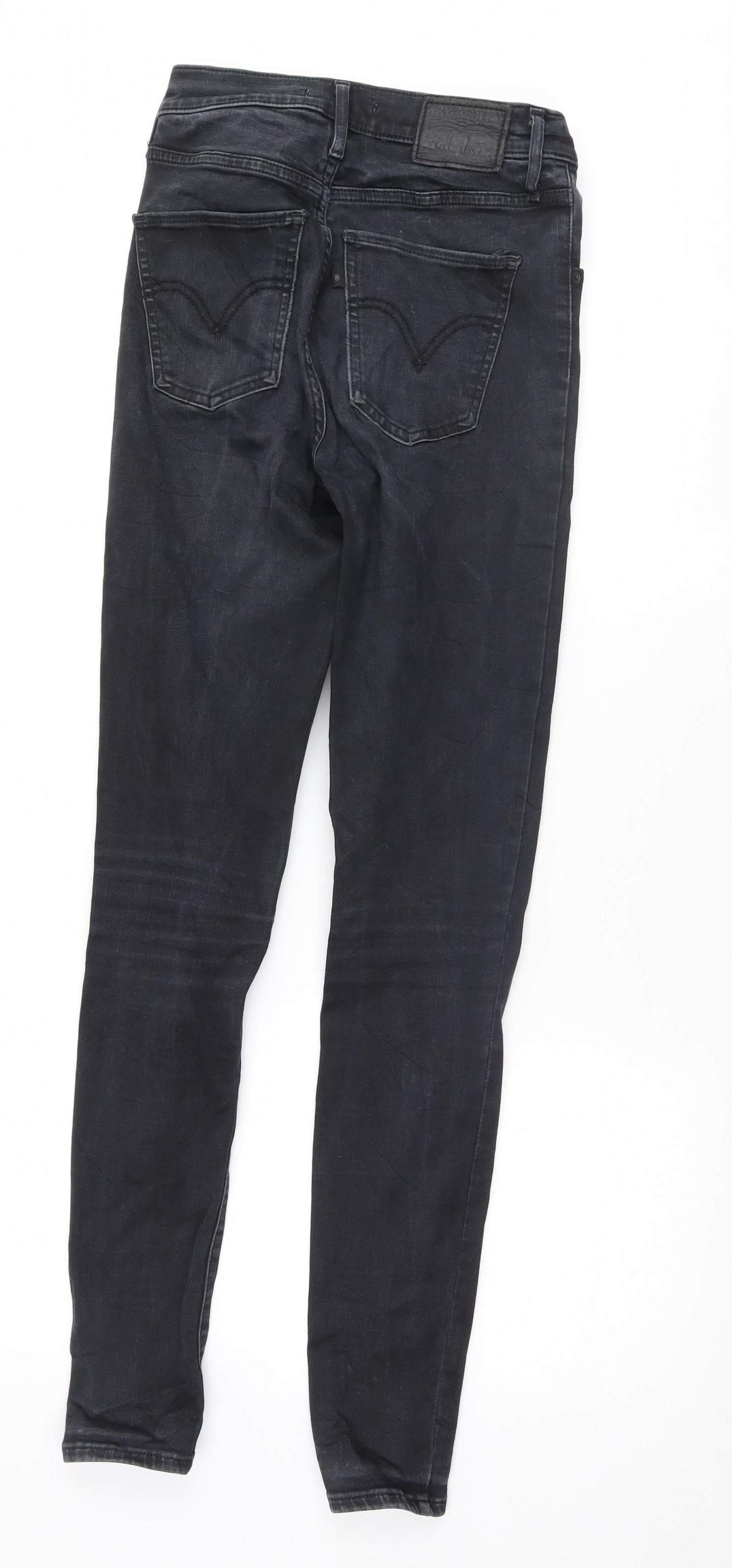 Preworn Womens Black   Skinny Jeans Size 26 L30 in