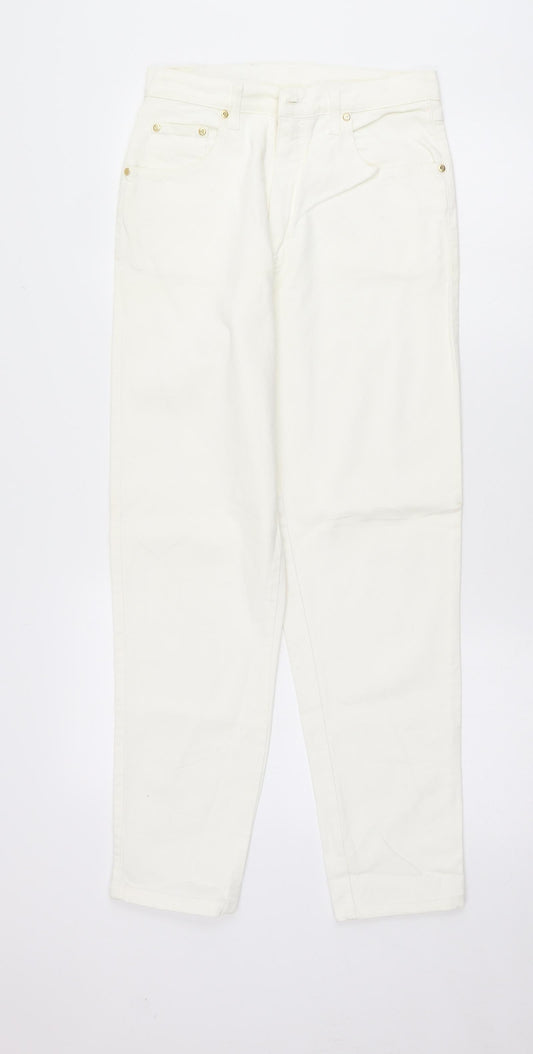 Preworn Womens White   Straight Jeans Size 10 L28 in