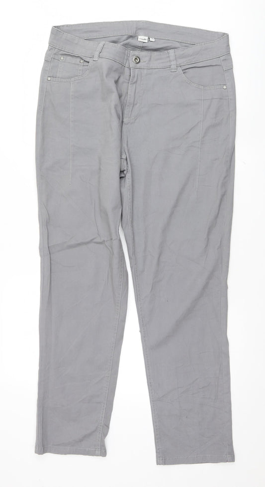 Giada Womens Grey   Straight Jeans Size 20 L31 in