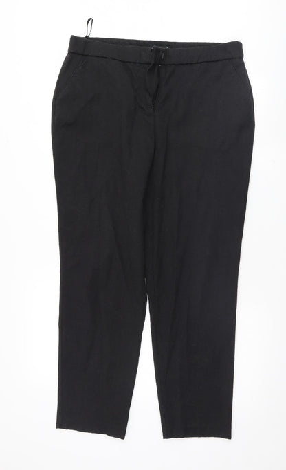 David Emanuel Womens Black   Trousers  Size 14 L27 in