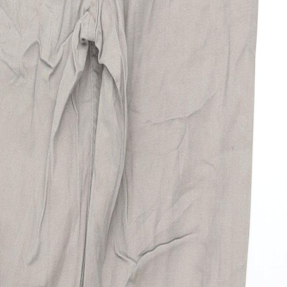 H&M Womens Beige   Trousers  Size 10 L28 in