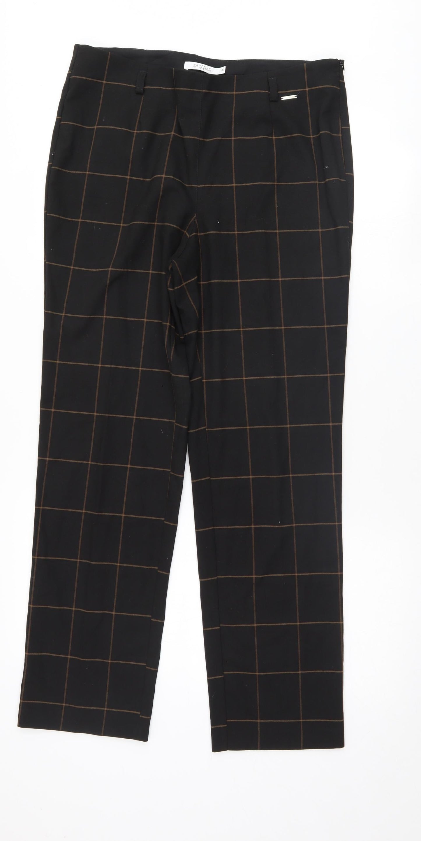 Taranko Womens Black   Trousers  Size 12 L29 in