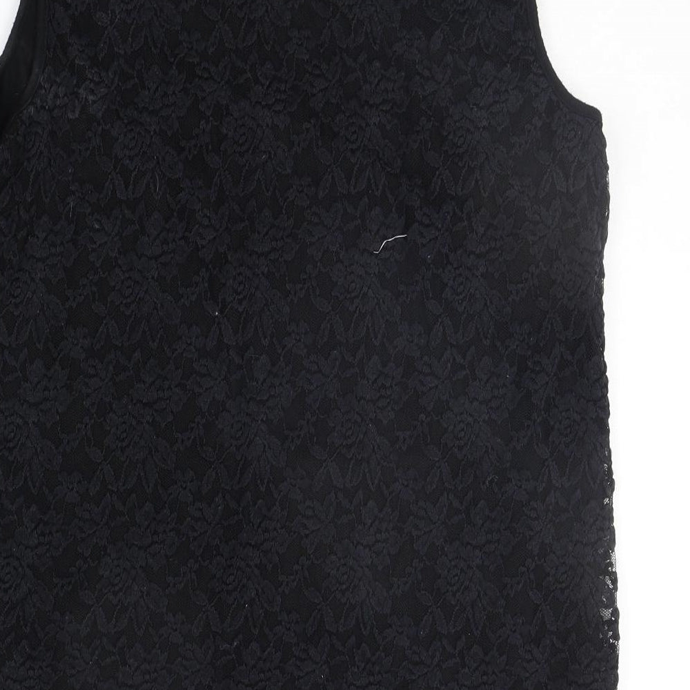 Preworn Womens Black   Basic Tank Size 18