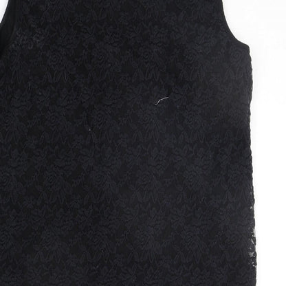 Preloved Preworn Womens Black   Basic Tank Size 18 - Label