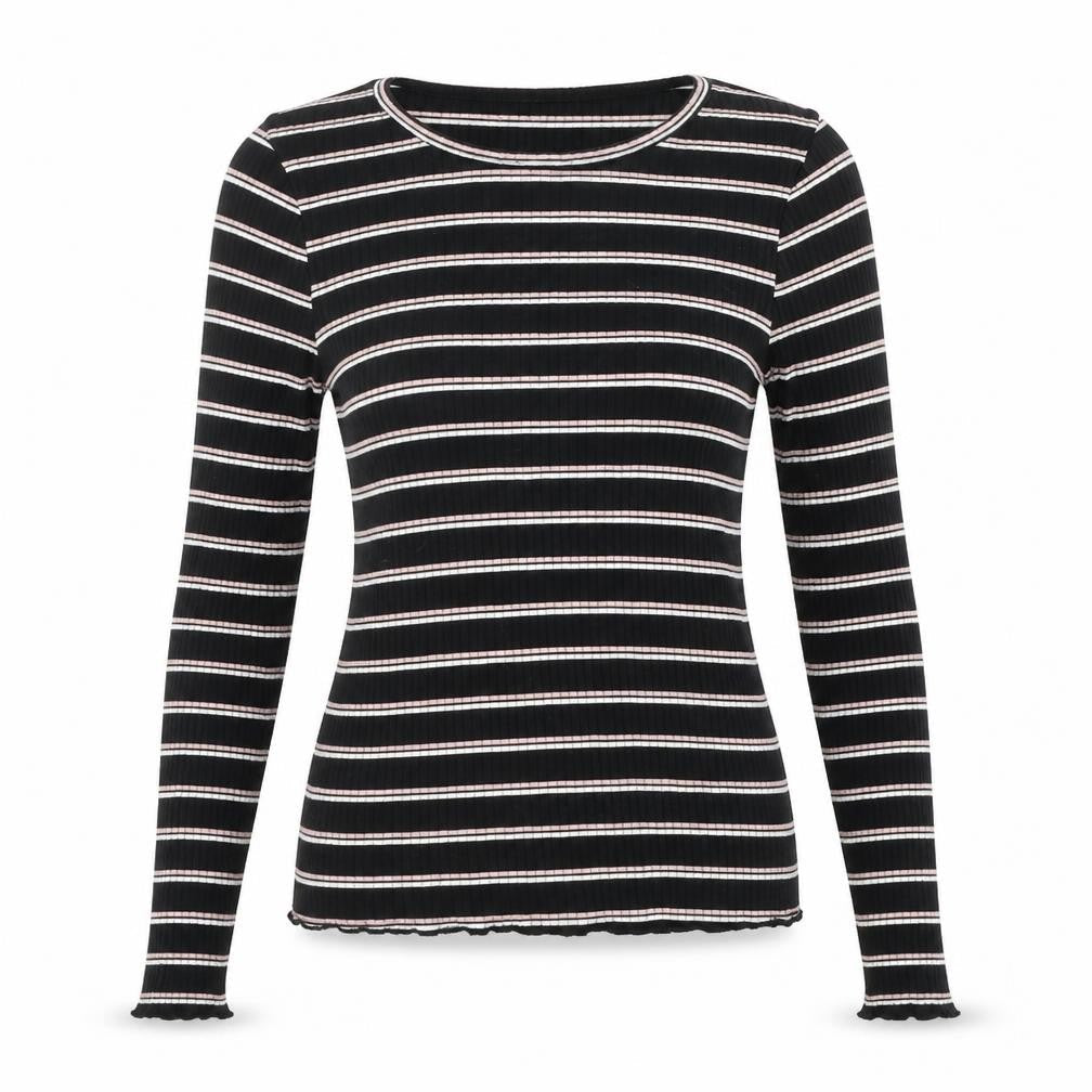 ASOS Womens Black Striped  Pullover Jumper Size 12