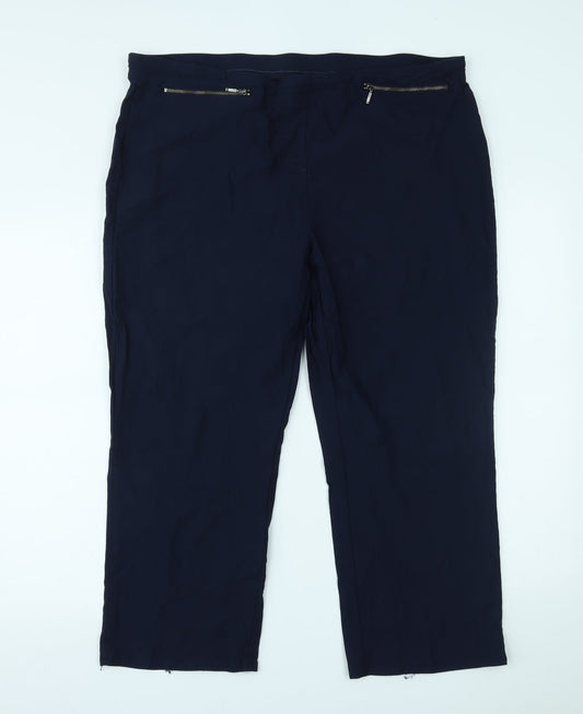 Preworn Womens Blue   Trousers  Size 20 L23 in