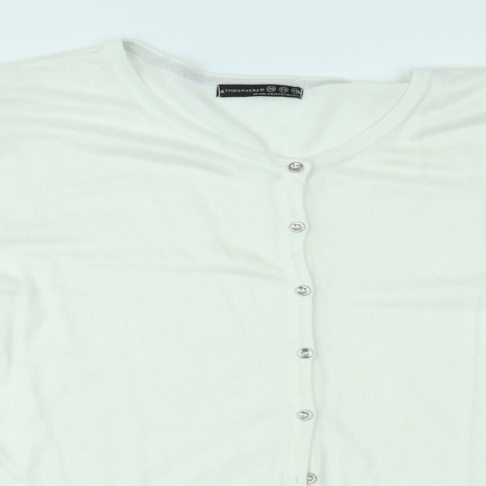 Primark Womens White   Cardigan Jumper Size 20