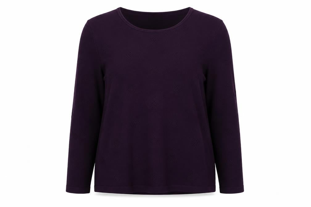 MICHA Womens Purple   Basic Blouse Size XL