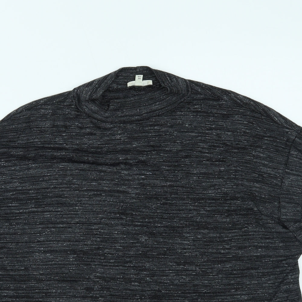 River Island Womens Grey   Cropped T-Shirt Size 10