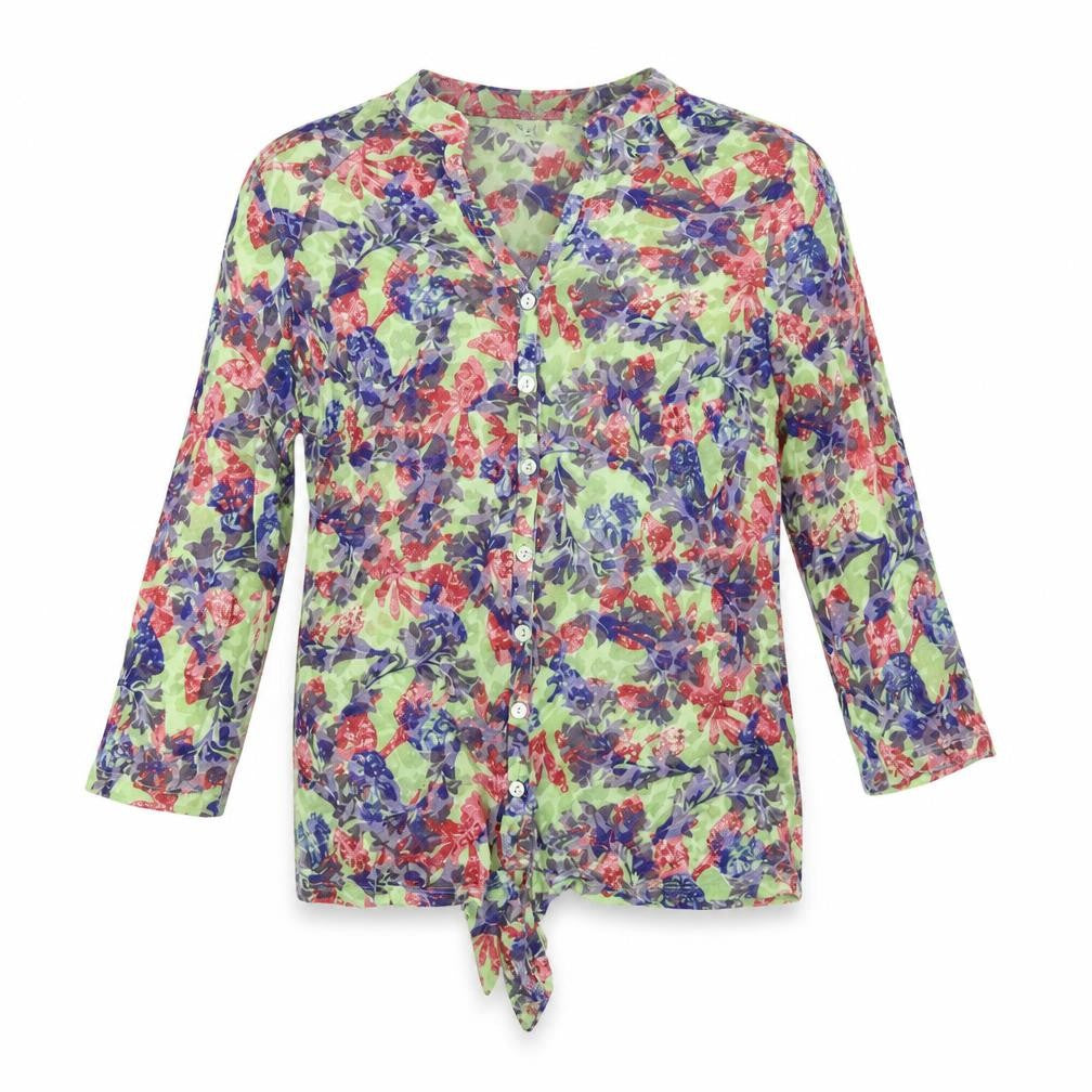 Marks & Spencer Womens Multicoloured Floral  Basic Button-Up Size 8