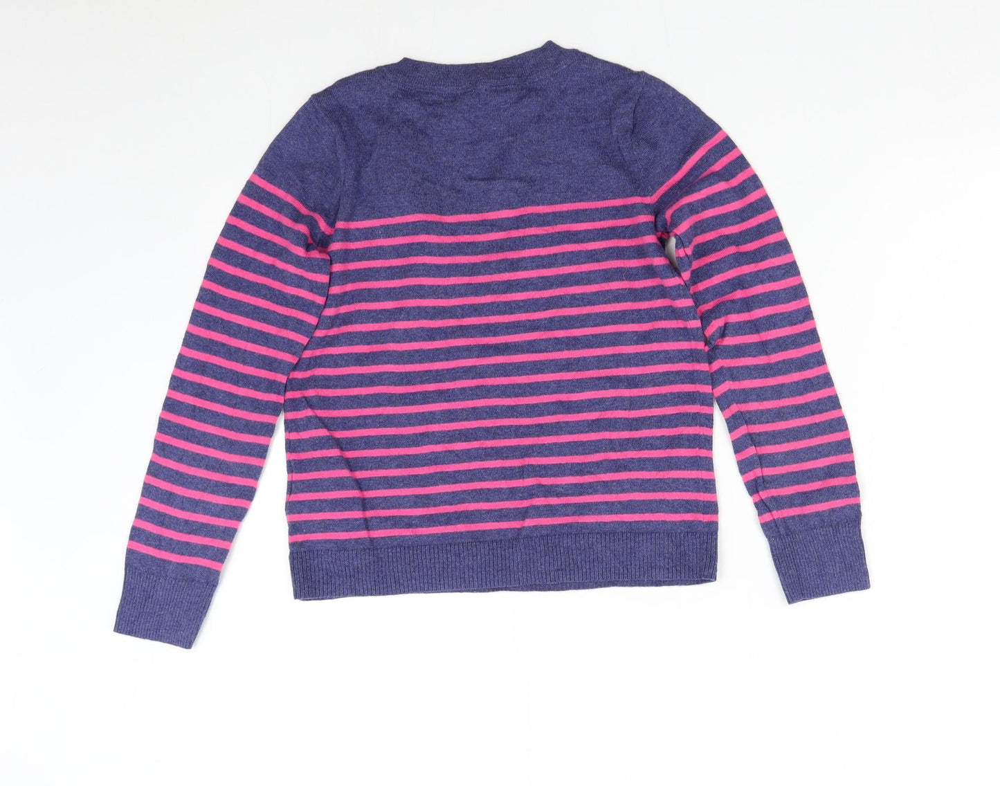 Gap Girls Multicoloured Striped Knit Pullover Jumper Size L  - Heart