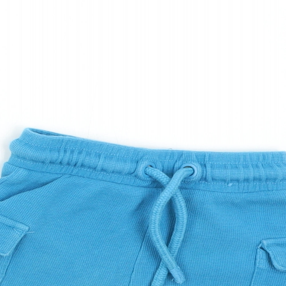 George Baby Blue   Cargo Trousers Size 12-18 Months  - Shorts