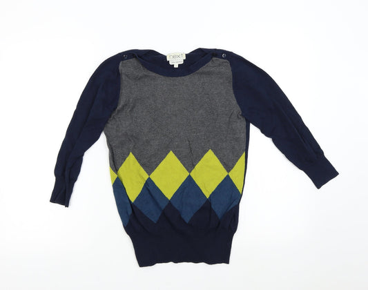 NEXT Womens Multicoloured  Knit Pullover Jumper Size 8