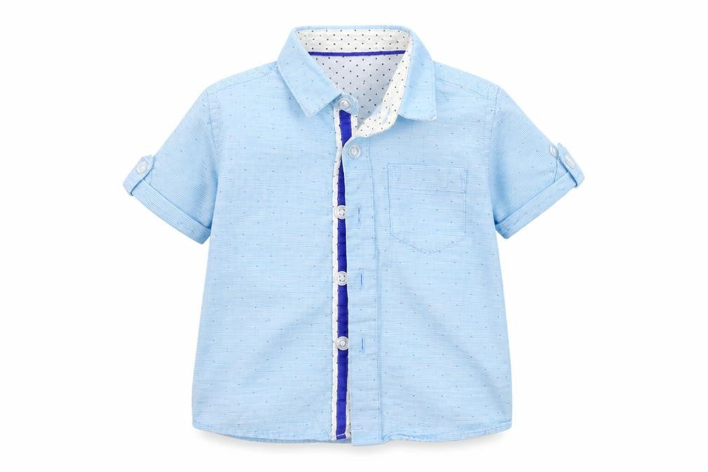 Lola & Maverick Baby Blue   Basic Button-Up Size 12-18 Months