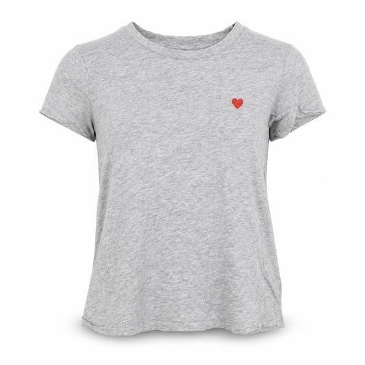H&M Womens Grey   Basic T-Shirt Size XS  - Heart