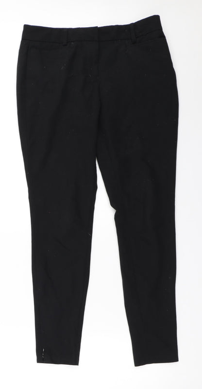BHS Womens Black   Trousers  Size 8 L28 in