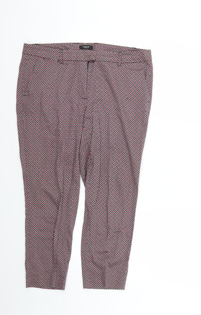 La Redoute Womens Multicoloured Geometric  Trousers  Size 14 L23 in