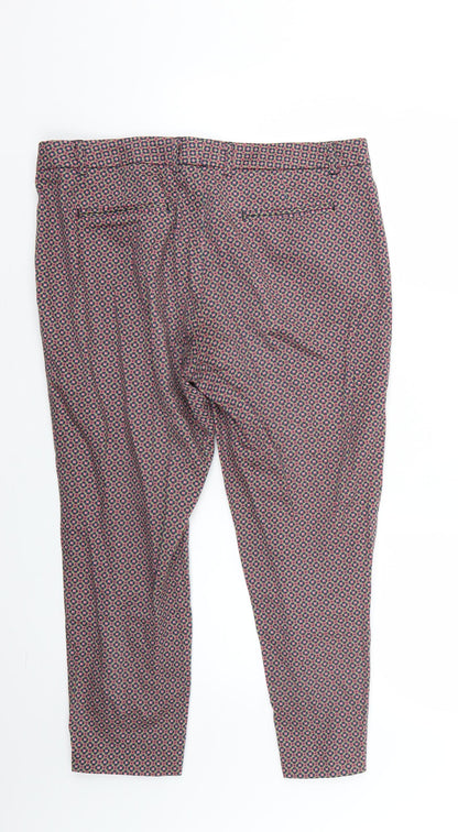 La Redoute Womens Multicoloured Geometric  Trousers  Size 14 L23 in