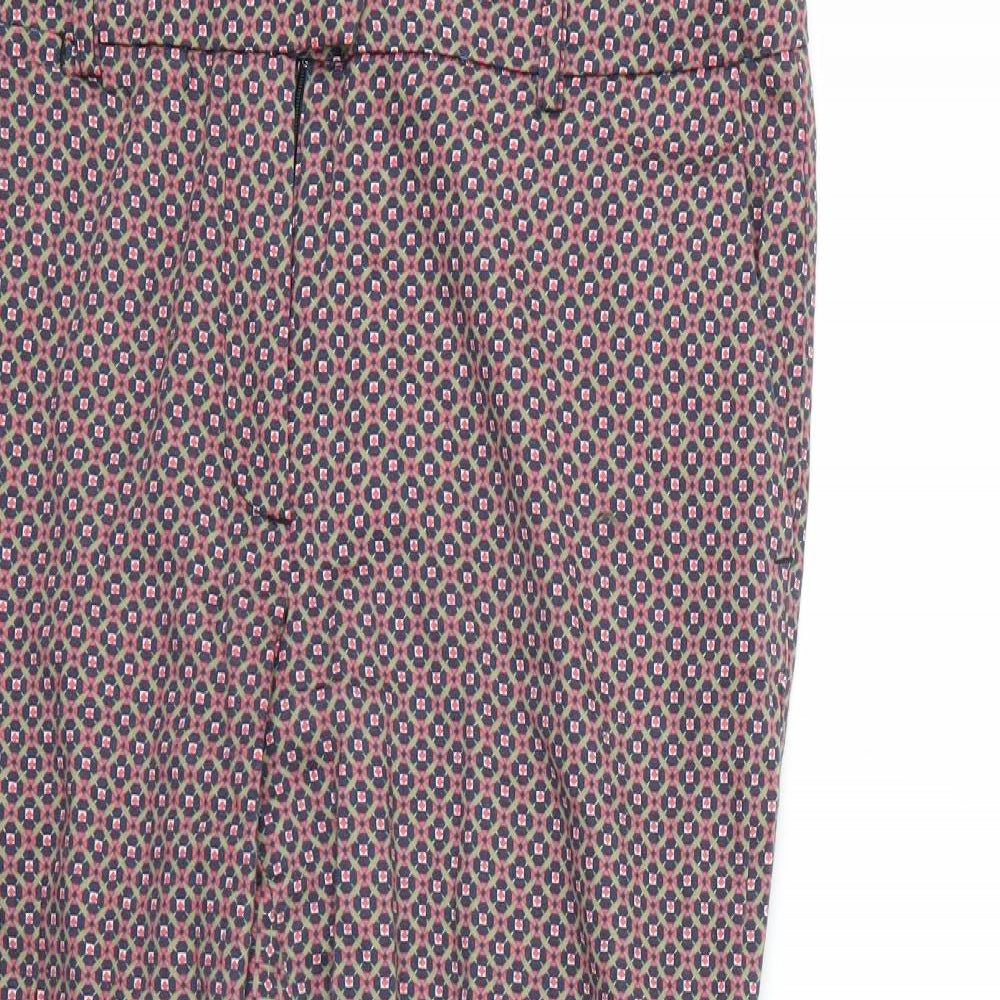 redoute Womens Multicoloured Geometric  Trousers  Size 14 L23 in