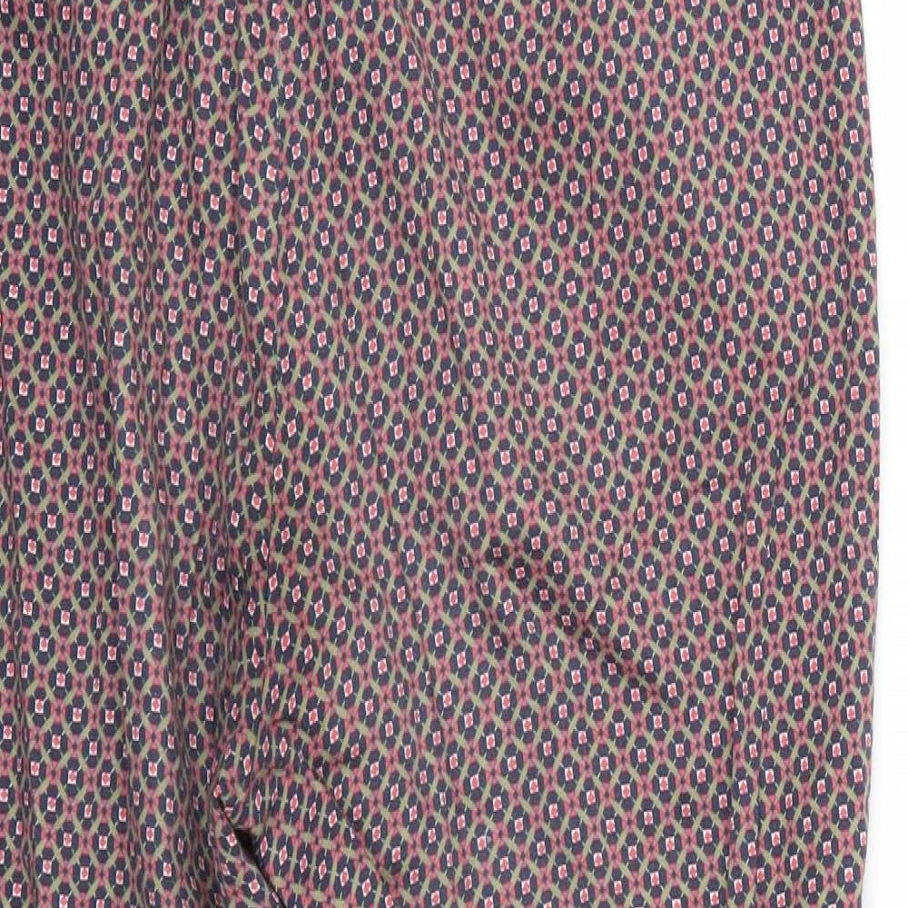 redoute Womens Multicoloured Geometric  Trousers  Size 14 L23 in