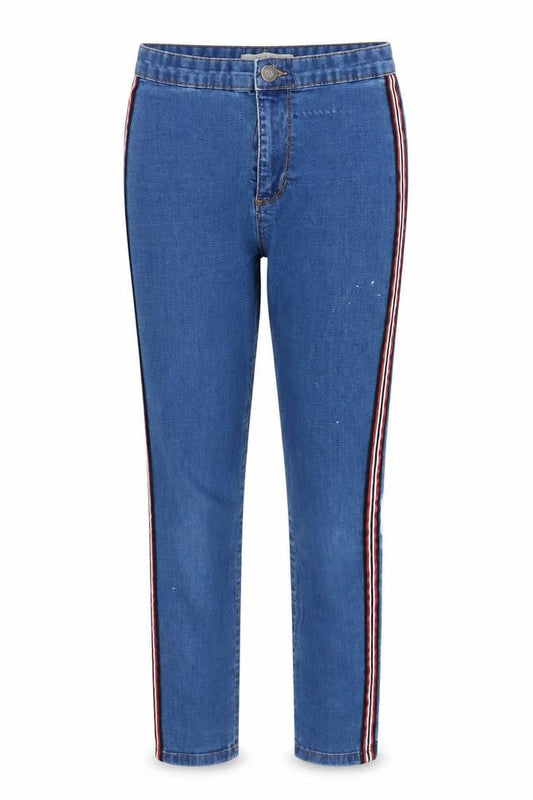 Front view of Denim & Co. women’s blue skinny jeans, size UK 8, 25-inch leg
