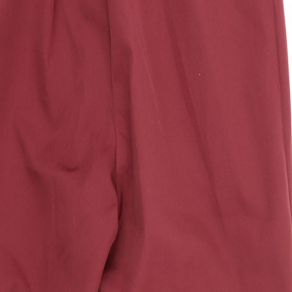 New Look Womens Red   Trousers  Size 12 L25 in