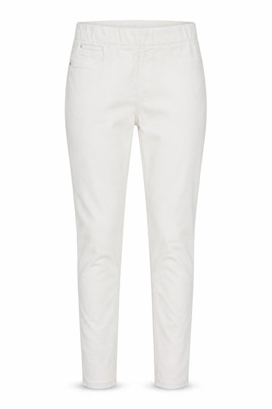 Front view of Denim women’s white skinny jeans, size UK 12, 28-inch leg
